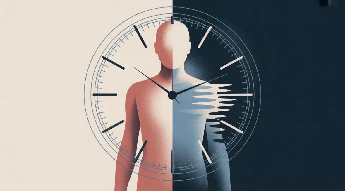 Illustrazione dell'orologio biologico: il corpo segue un ritmo diverso nelle ore del giorno e della notte
